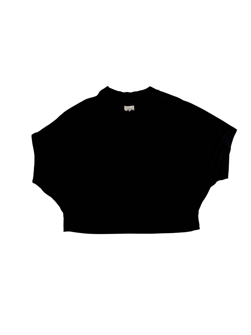 Lou & Grey Black Soft Knit Dolman/Batwing Sleeve Oversized Top Size M